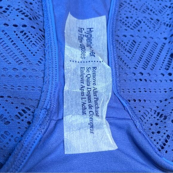Salt + Cove Juniors' Crochet One-Piece Swimsuit in Blue. Size Small. NWT! - Picture 8 of 11
